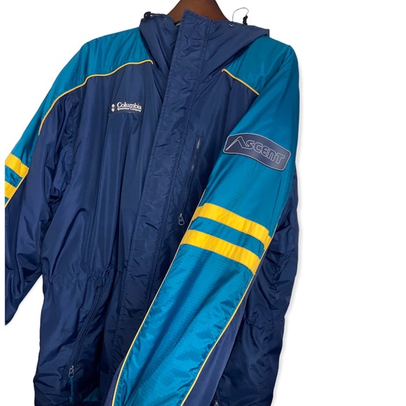 Vintage Columbia Navy/Teal Ascent Puffer Jacket Size Large - Picture 5 of 14